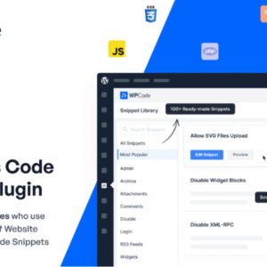 WPCode Pro 2.3.9 + Addons – WordPress Code Snippets Plugin